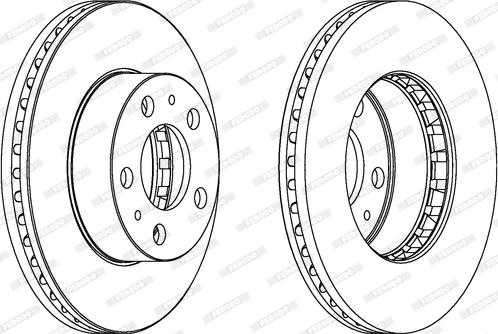 Ferodo DDF163 - Спирачен диск vvparts.bg