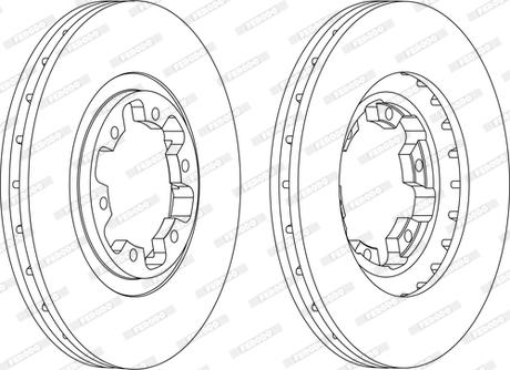 Ferodo DDF1626C - Спирачен диск vvparts.bg