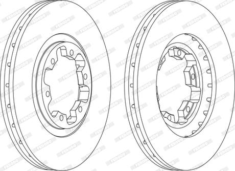 Ferodo DDF1626P-1-D - Спирачен диск vvparts.bg