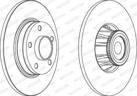 Ferodo DDF1623 - Спирачен диск vvparts.bg