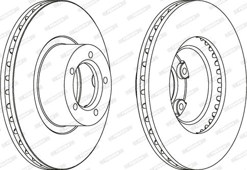 Ferodo DDF162 - Спирачен диск vvparts.bg