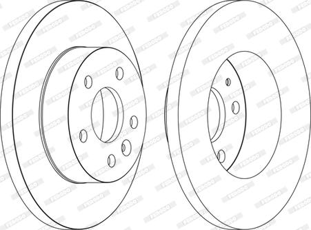 Ferodo DDF1674C - Спирачен диск vvparts.bg