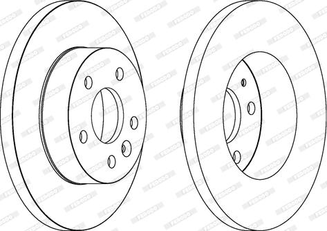 Ferodo DDF1674 - Спирачен диск vvparts.bg