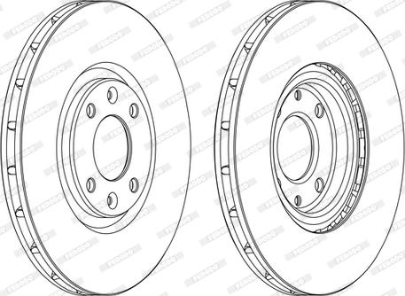 Ferodo DDF1676C-D - Спирачен диск vvparts.bg