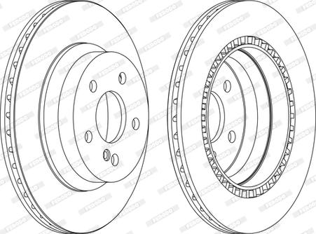 Ferodo DDF1672C - Спирачен диск vvparts.bg