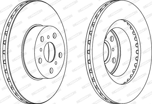 Ferodo DDF1055 - Спирачен диск vvparts.bg