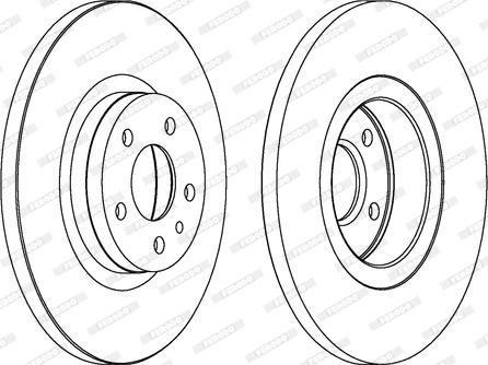 Ferodo DDF1057 - Спирачен диск vvparts.bg