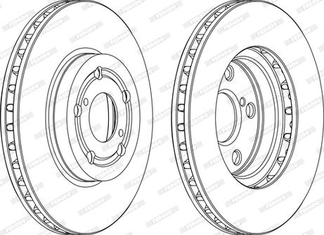 Ferodo DDF1064C - Спирачен диск vvparts.bg