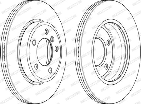 Ferodo DDF1066C-1-D - Спирачен диск vvparts.bg