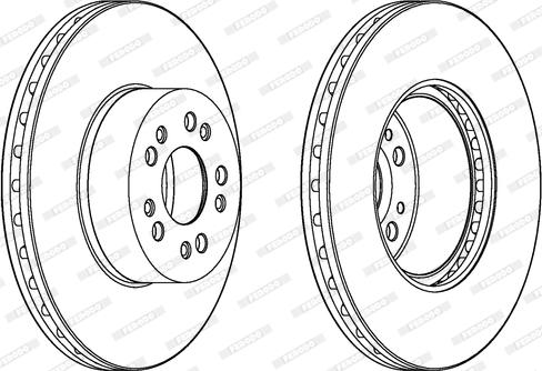 Ferodo DDF106-1 - Спирачен диск vvparts.bg