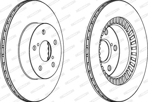 Ferodo DDF1009C - Спирачен диск vvparts.bg