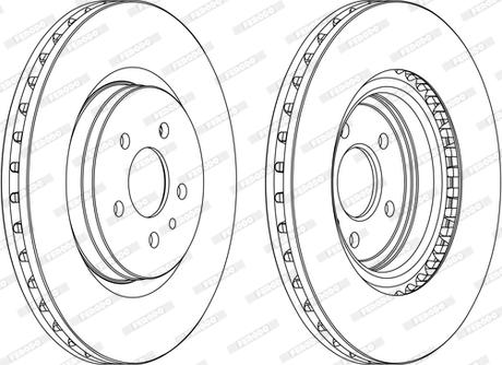 Ferodo DDF1001C - Спирачен диск vvparts.bg