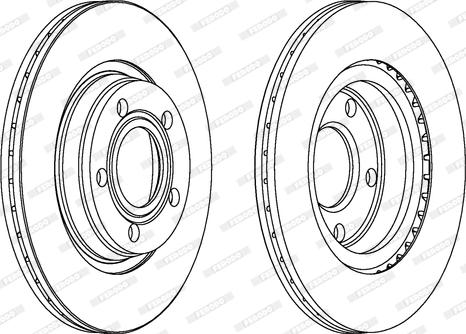 Ferodo DDF1003 - Спирачен диск vvparts.bg