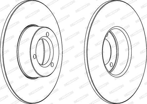 Ferodo DDF100 - Спирачен диск vvparts.bg