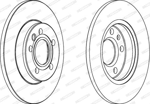 Ferodo DDF1012 - Спирачен диск vvparts.bg