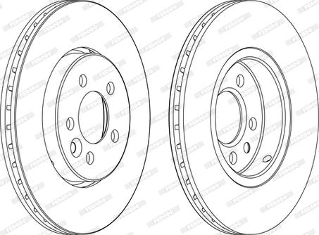 Ferodo DDF1080C-D - Спирачен диск vvparts.bg