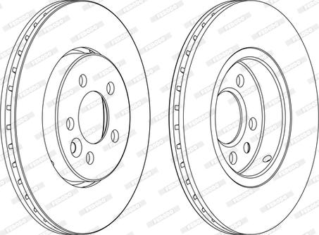 Ferodo DDF1080C - Спирачен диск vvparts.bg