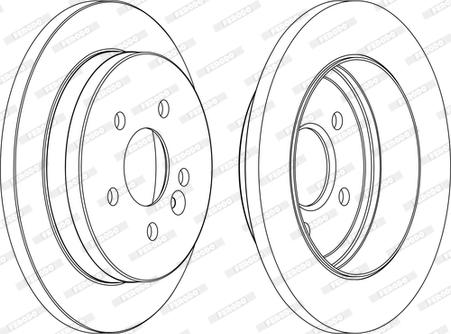 Ferodo DDF1037C - Спирачен диск vvparts.bg