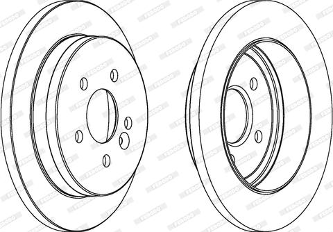 Ferodo DDF1037 - Спирачен диск vvparts.bg