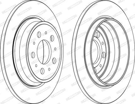 Ferodo DDF1079C-1-D - Спирачен диск vvparts.bg