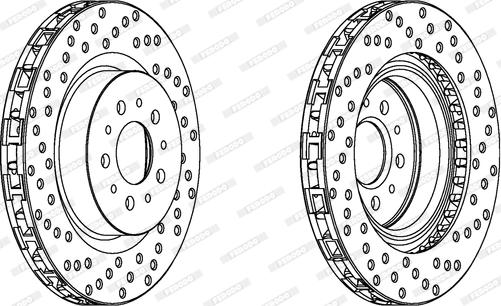 Ferodo DDF1074 - Спирачен диск vvparts.bg