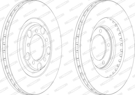 Ferodo DDF1071 - Спирачен диск vvparts.bg