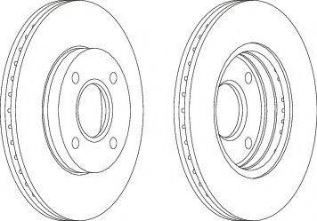 Ferodo DDF1072C-1 - Спирачен диск vvparts.bg