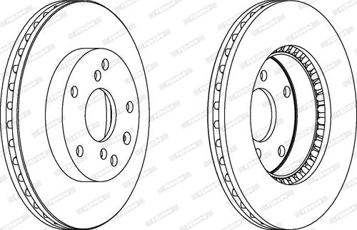 Ferodo DDF1192 - Спирачен диск vvparts.bg