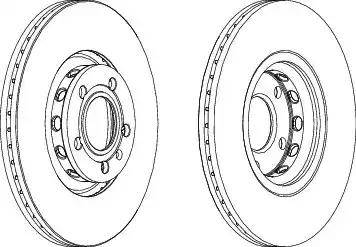 Ferodo DDF1156 - Спирачен диск vvparts.bg