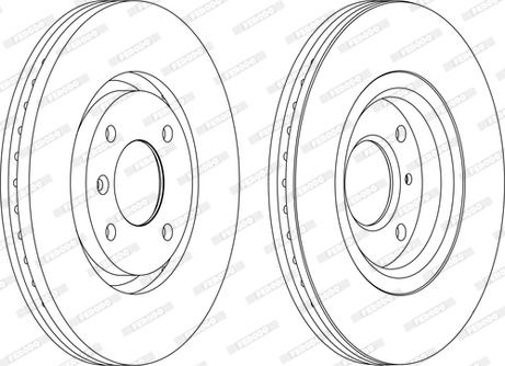 Ferodo DDF1152P-D - Спирачен диск vvparts.bg