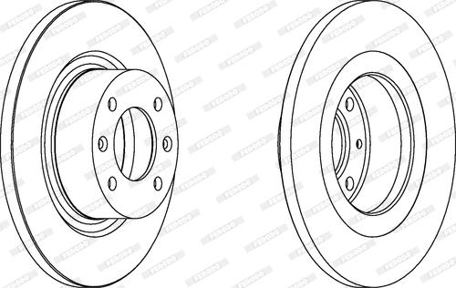 Ferodo DDF1157C - Спирачен диск vvparts.bg