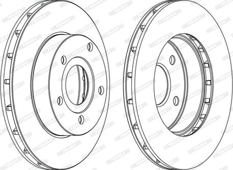 Ferodo DDF1169C - Спирачен диск vvparts.bg