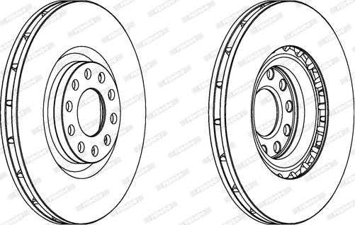 Ferodo DDF1166C-1 - Спирачен диск vvparts.bg