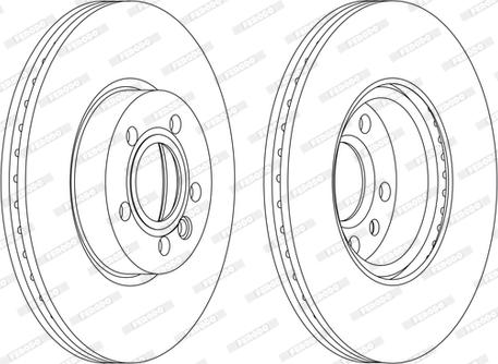 Ferodo DDF1160C - Спирачен диск vvparts.bg