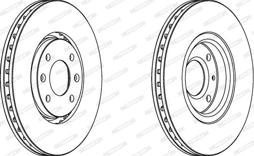 Ferodo DDF1106 - Спирачен диск vvparts.bg