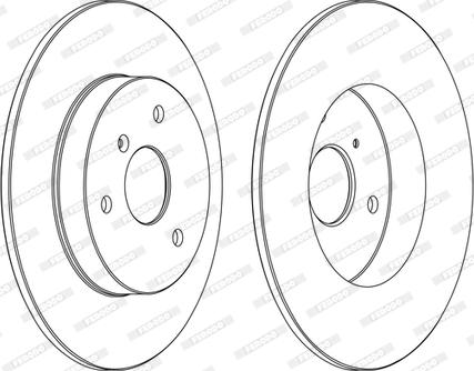 Ferodo DDF1111C-1-D - Спирачен диск vvparts.bg