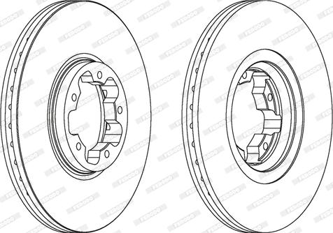 Ferodo DDF1113C - Спирачен диск vvparts.bg