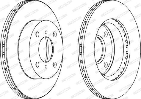 Ferodo DDF1117 - Спирачен диск vvparts.bg