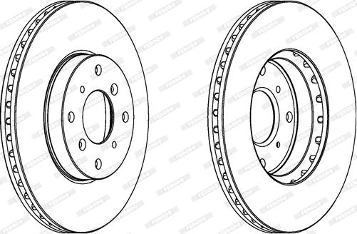 Ferodo DDF1189 - Спирачен диск vvparts.bg