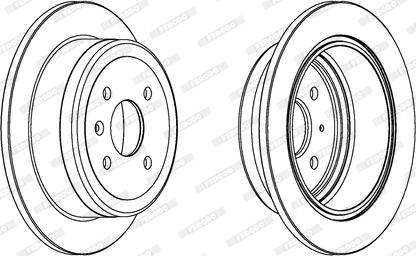 Ferodo DDF1187 - Спирачен диск vvparts.bg