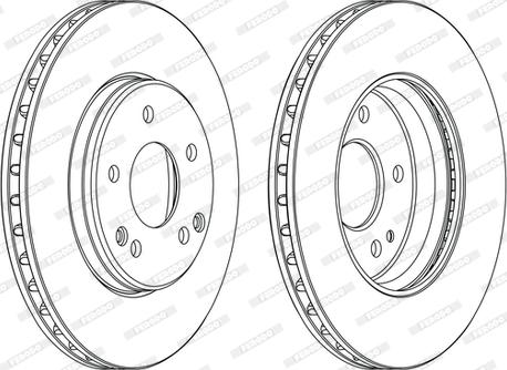 Ferodo DDF1134C - Спирачен диск vvparts.bg