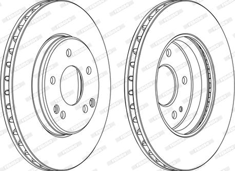 Ferodo DDF1135C-1-D - Спирачен диск vvparts.bg