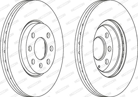 Ferodo DDF1131C - Спирачен диск vvparts.bg