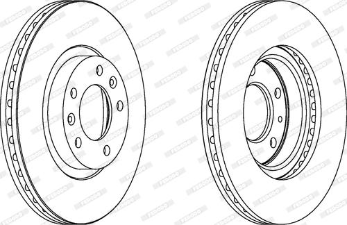 Ferodo DDF1132C - Спирачен диск vvparts.bg