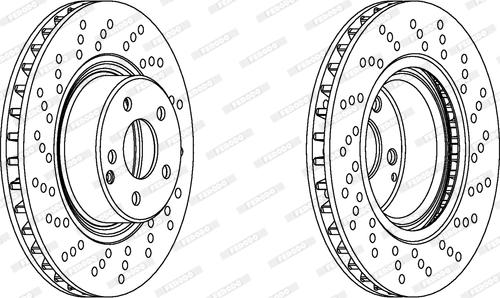 Ferodo DDF1120 - Спирачен диск vvparts.bg