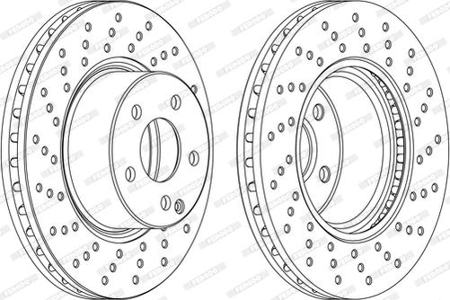 Ferodo DDF1121DC-1-D - Спирачен диск vvparts.bg