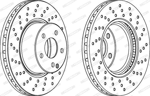 Ferodo DDF112-1 - Спирачен диск vvparts.bg