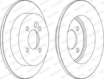 Ferodo DDF1128C-1-D - Спирачен диск vvparts.bg