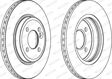 Ferodo DDF1127C - Спирачен диск vvparts.bg