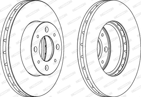 Ferodo DDF1179 - Спирачен диск vvparts.bg